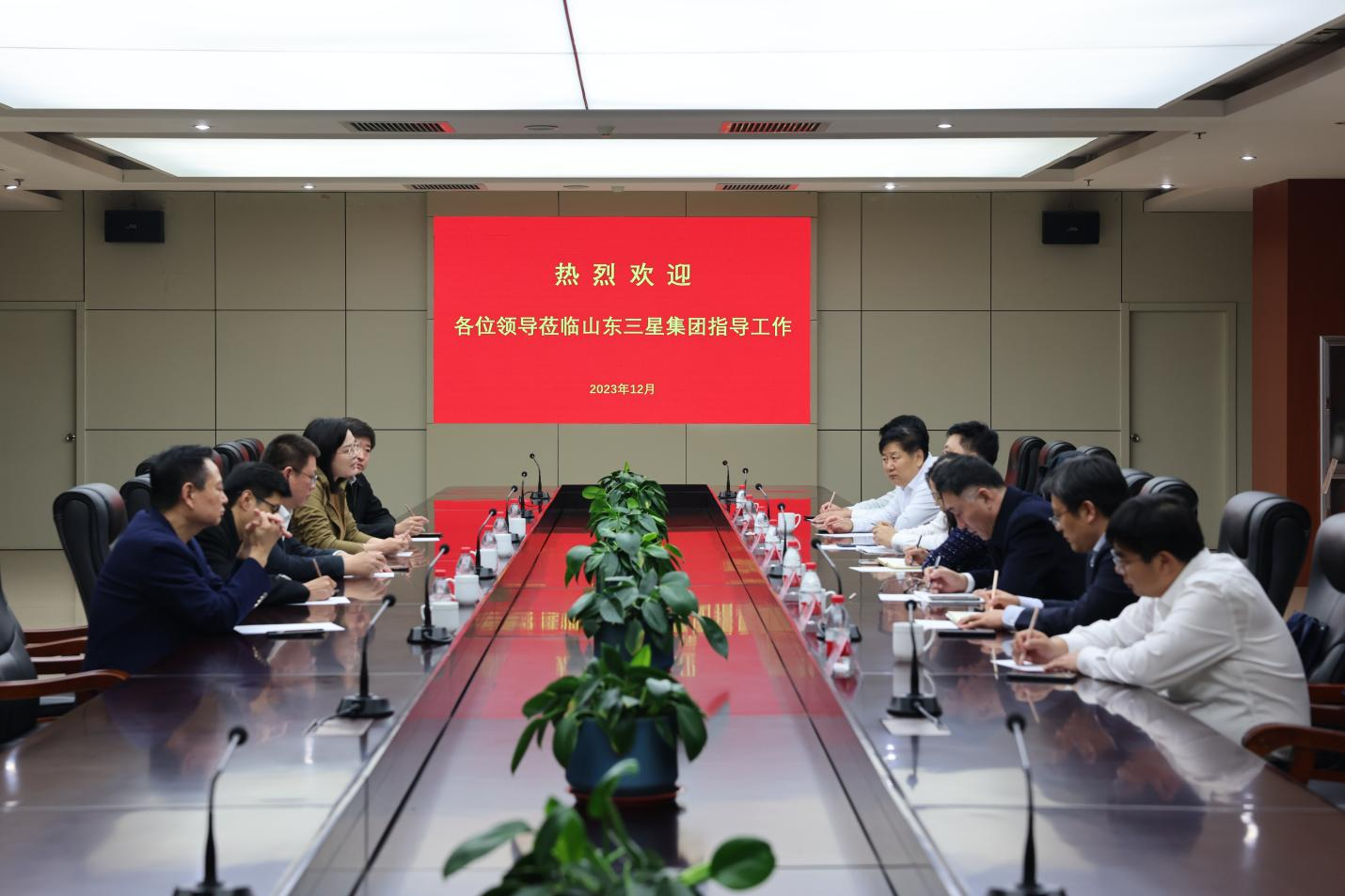 農(nóng)發(fā)行山東省分行黨委委員、副行長(zhǎng)朱峰一行來山東三星集團(tuán)調(diào)研